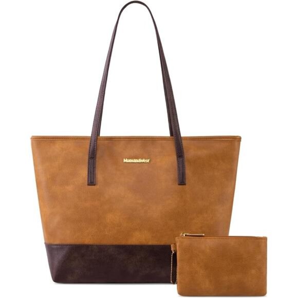 Tote Bags Vegan Leather Purses and Handbags for Women T-brown - Picture 1 of 6